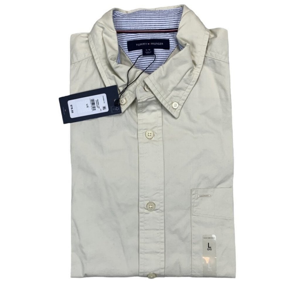 Tommy Hilfiger Men's Oversized Twill Shirt Size L